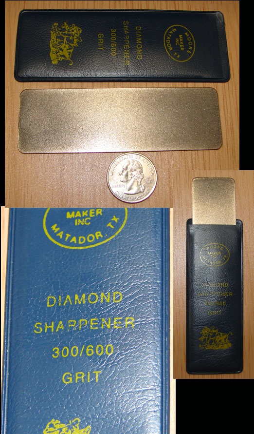 Great Pocket Sharpener Stone Diamond Card Sharpener 300/600 Grit 